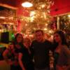 A pic of Jen and her bartenders in front of the Christmas tree without a flash. Maavelous!