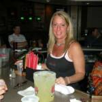 Here is Tricia giving us our First pitcher of Margaritas.  