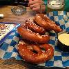 What else would you get for
an appetizer at the Hofbrauhaus, but big soft 
pretzels? 