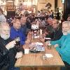 This is a picture of all of the
Geezers on the trip except
for Billy Bob who was visiting
with his son.
Our waitress took the picture.