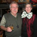 Our good friends who we go way back with, Dewster, and Gayle. They showed up with a "group" of friends to see the band.