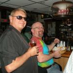 Drumstir, and Baldo at the bar. Guess which one is Baldo? Here's a clue. He's not wearing sunglasses! Is that Jack Niceklson?