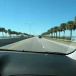 On our way across the causeway to Clearwater.