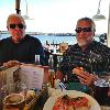 FERGIE (Left) and SPIKE out on the deck at the Bahama Breeze in Tampa, FL on Feb 1.