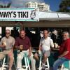 Here is one shot of the guys
at that Tiki Hut called 
TOMMY'S! Tommy Teeeee's!
I took this pic.