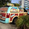 Yes, we visited Hooters in
Clearwater Beach but we happened to see this "woody
type" beach taxi parked as
we walked to breakfast!
YES! I had breakfast...ONCE!