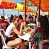 Another pic of the deck at  Frenchy's. The girl with the legs sort of got in the way!