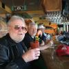 Here I am at the bar with Spike
enjoying our Giant Bloody Mary's!