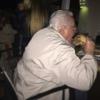 Here is Fergie chowing down on that big boy!