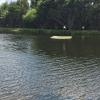 Yes, that is a golf green out on the water. You can try your hand at hitting it as the Pros do on the 17th at Sawgrass. 