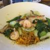 This is what I ordered to eat. It was some kind of shrimp bowl. I believe that S. B. ordered something similar.