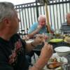 Here we have the rest of the group chowing down on the meal.