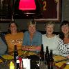 It just so happened that FERGIE'S wife BRENDA, 
and the rest of her Gdyr/
Ski Club friends were 
having their Nite Out also. I made them let me take a 
photo. They were not all happy about it and I can't blame them.
From L-R are RITA, MARIANNE, NADA, BRENDA,
and RONDI.