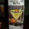 This is an add that was on all of the tables for a Special Large Kryptonite Margarita at Fox & Hound. 