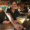 Here is SHAUNA again serving the BIG BUDDHA (Dougie) his last "Dirty" Martini. Shauna is heading for the Big show in
 L. A.