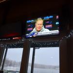 This picture is of one of the TV's above the bar, and is 
of no real interest, but 
using it to make the pictures 
in this photo gallery come out even. I took it because the 
head coach of the Patriots, 
Bill Belichick was on it!  