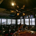 This is the main dining area. We didn't go too far in there, but it looks comfortable, and is surrounded by windows which give you a great view of the lake. 