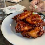 Jimbo didn't want any part of
the puny Happy hour wings. 
These are his 13 (Count 'em)
Jumbo Wings. Jumbo Wings for Jimbo!