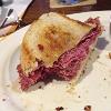 This is waht is left of my (JOEBO) Corned Beef 
sandwich and it was loaded
with corned beef.