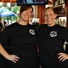 Here are our bartenders for
the evening out at the Patio
Bar, BECCA (L), and AMY.
We know Amy from her nights at the Tap House, now The
Grille on Waterloo.