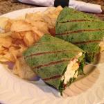 This is S. B.'s Veggie Wrap.
It looks good, but they put 
Feta Cheese in it, and Feta
Cheese doesn't like ME.