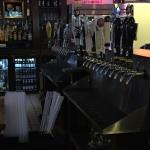 This is a picture of the taps  at one side of the bar. 
Ray's does have a large variety of imported beers on
tap. 