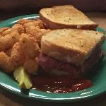 This is Drumstir's Corned 
Beef Irish Melt. Also an Irish
item off of Hooley's Menu.