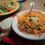 This is my (Joebo) Shepherd's
Pie. It is another Irish item on 
the memu, and it tastes great.