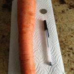 Now this is a Carrot. I'm sure it is more tahtn 14!
Good for soup in the Winter! 
