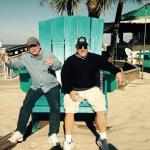 Greg Conley on the left, and 
another friend on the beach.