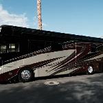 Cathy and Peter Terracciano's
new motor home. They had 
another one last year, but this
one is really laid out.