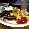 This is DRUMSTIR'S dinner.
He ordered the Special on
Wednesdays at the Lizard
of a Half Slab of Ribs 
with Fries! 