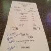 And this is the FORESTERS' 
bill after his "good friend" 
R. B. wrote his usual message
to the bartender to make her
think that he did it.
Excpet TRICIA is on to him now! Never bats an eye!