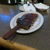 this was the food SPECAIL for the evening. 1/2 Slab of Ribs
for $7.99. The BUDDMANN,
and others took advantage
of it.
