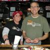 And here are a couple of
our cookie eaters AKA
bartenders AMY on the Left
and GREG.  