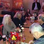 There was an unofficial 
Retirement Party for Kris
Conley on Friday, Nov 14, at Papa Don's Pub near the 
Goodyear Tire & Ruber Co.
Her actual LDW was Nov 7. 
Kris is pictured, second from
the left, next to Karla, an
associate, with all that hair