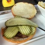 I ordered the Shooting Star 
burger with Double Pickle. 
It was Da Bomb!