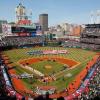 Here is the scene at the CLEVELAND INDIANS OPENING DAY on Friday April 1, 2011. The same scene that we have for our backgorund on this page.