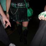 Here is Sabrina in her kilt. I had a problem with my camera on
this photo. But you get the idea.