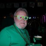 Here is an Alfred Hitchcock
picture of me with my spiffy
St. Patty's Day glasses. 