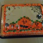 And last, but not least here is
the Halloween cake that "Big 
Daddy" Dan Minier bought for
everyone to share out of the kindness of his old heart.