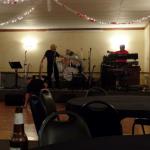 The Phantom Band setting up for the Big Halloween Party.