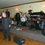 Another pic with lead singer Tom  Moore fronting, Tony Fanizzi, Keys;: Tom Evens, Bass Guitar, and Sax:;  and Scotty Westling Drums.  