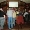 Here is a shot of the gorgeous oak bar. The place has a lot of character. Also some character(s), as in the GEEZERS pictured.