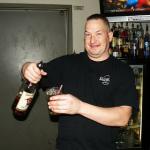 Here is KENNY one of the other bartenders. Some of the Geezers know him from THE BASEMENT on Manchester Rd in Portage Lakes.