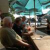The next three pics are good views of the main bar on the patio. You can see the Geezers lined up under the umbrellas.