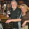 From L-R are R. B., Joebo, and
Krisko celebrating their Birthdays  together at the
Winking Lizard in 2014