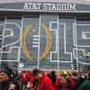 And here is AT&T Stadium close up and personal. It was
a beautiful stadium inside.