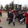 We ran into Brutus entering
the Tailgate area. But I only
got the back of his head. What
a Nut!