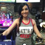 The next two pics are of two
of our bartenders for the game. They were great.